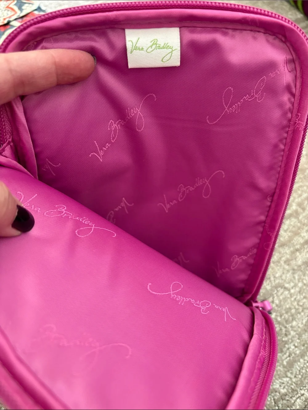 Vera Bradley Fuchsia & Magenta Lattice Tablet Sleeve